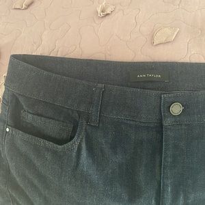 ANN TAYLOR Flare Highrise dark-wash jeans, NWOT, size 12